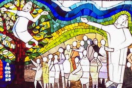 Zachäus - Lukas 19, Glasfenster der Gefängniskapelle Zachäus - Lukas 19, Glasfenster der Gefängniskapelle
