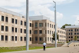 Blick auf das Hafthaus 8 Blick auf das Hafthaus 8